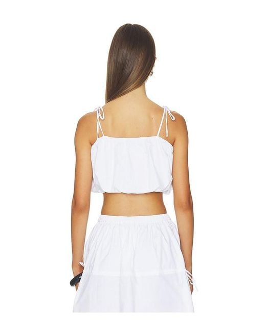 Solid & Striped White The Ivy Top