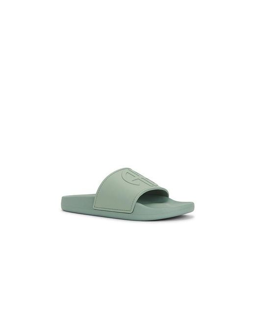 Anine Bing Green Isla Slides