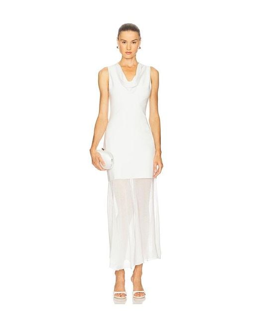 Jonathan Simkhai White Xena Halter Dress