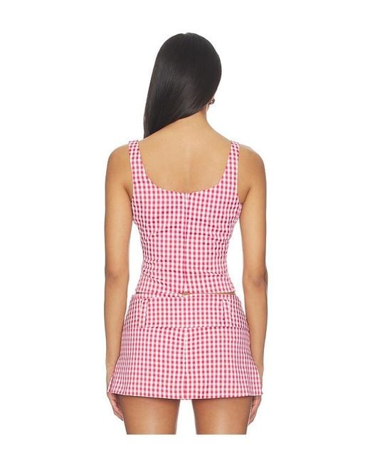 Amanda Uprichard Pink Alistair Top