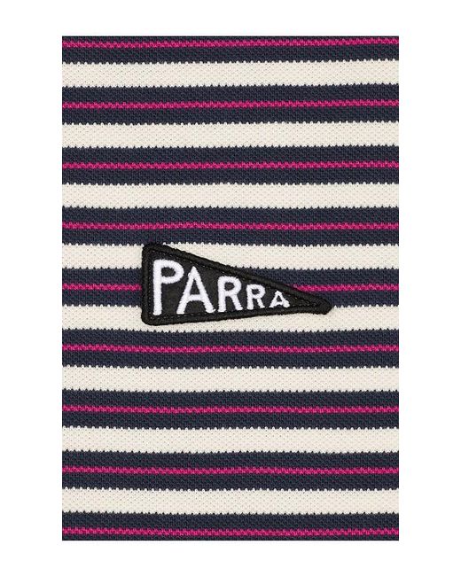 by Parra Red Flag Striper Polo Shirt for men