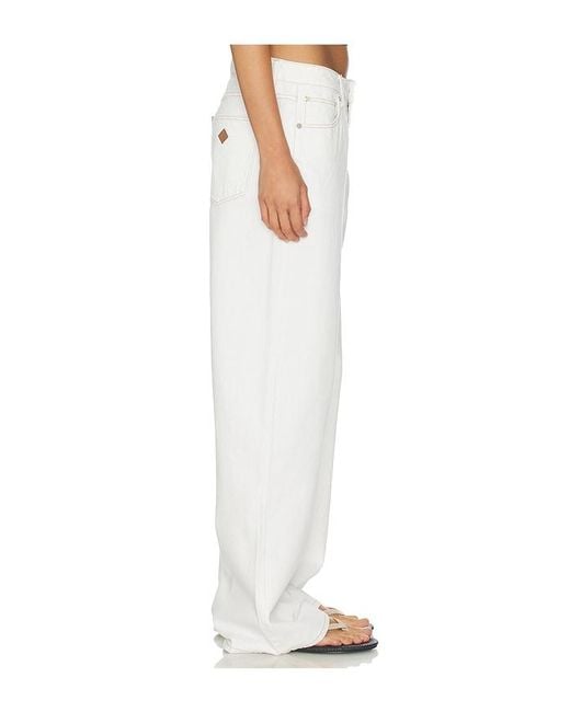 A.Brand White 99 Baggy Jeans