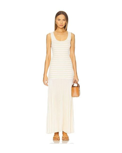 Rag & Bone White Millie Stripe Tank Dress