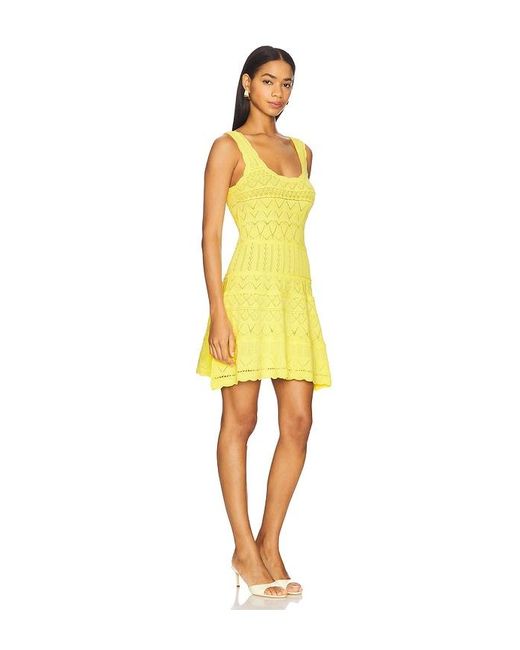 Astr Yellow Shereena Sweater Dress