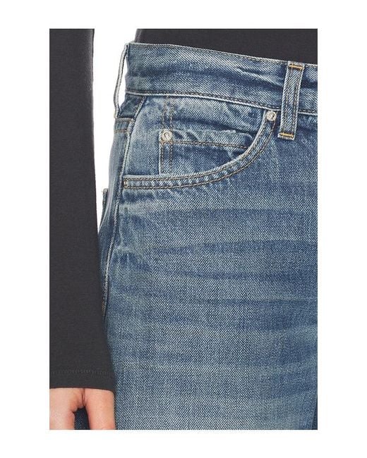 GRLFRND Blue Rory Short Rise Baggy
