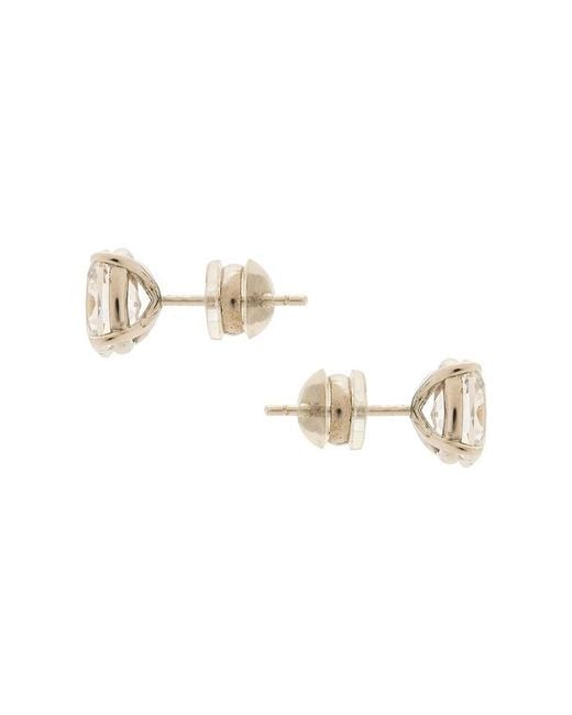 Shashi Metallic Oval Solitaire Stud