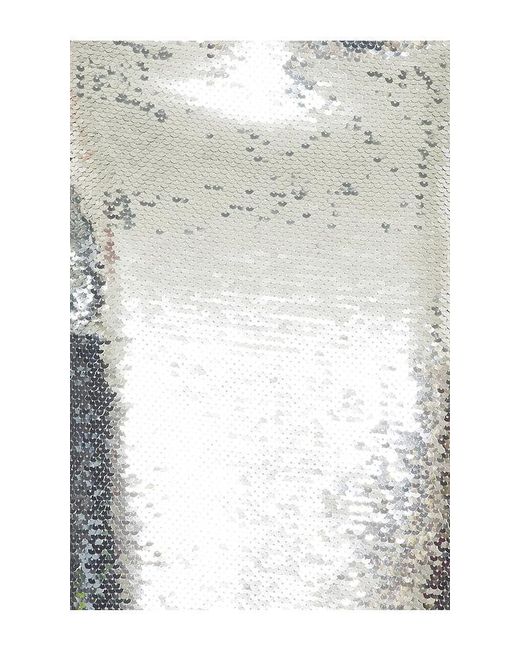 The New Arrivals Ilkyaz Ozel White Manu Sequin Maxi Dress