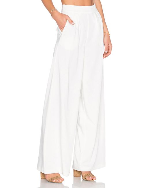 House of Harlow 1960 White X Revolve Charlie Wide Leg Pant
