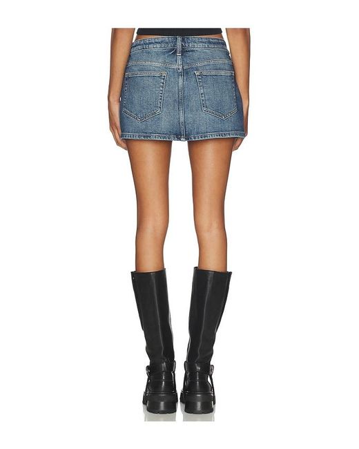 EB DENIM Blue Cherry Mini Skirt