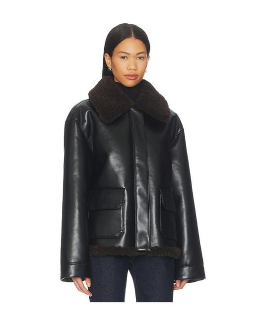 Lovers + Friends Black Irving Faux Leather Jacket