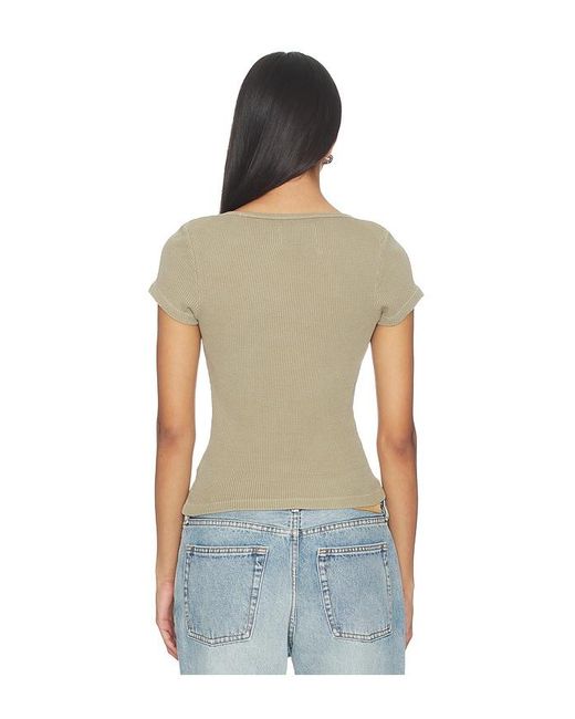 Citizens of Humanity Blue Baby Waffle Tee