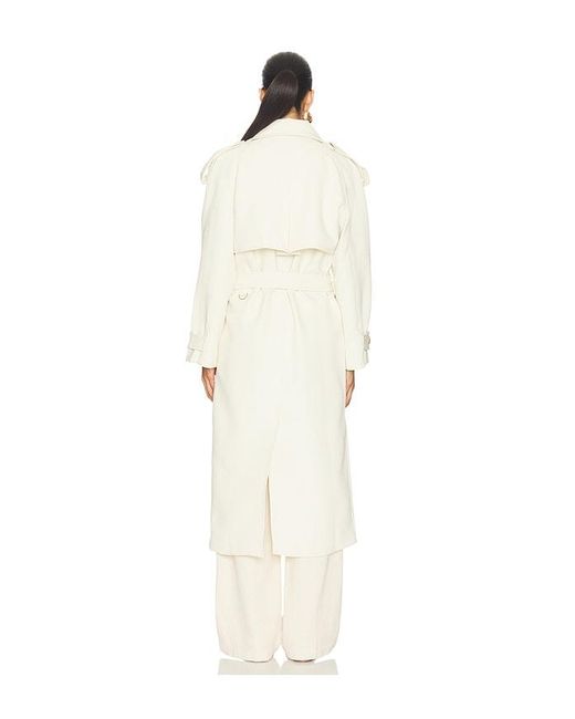 bubish White Dillon Trench Coat