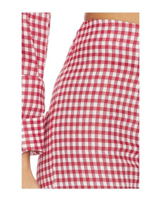 AEXAE Pink Linen Capri Pant