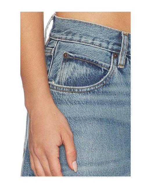 FRAME Blue X Alexandra Leclerc The Leo Low Rise Baggy Jean