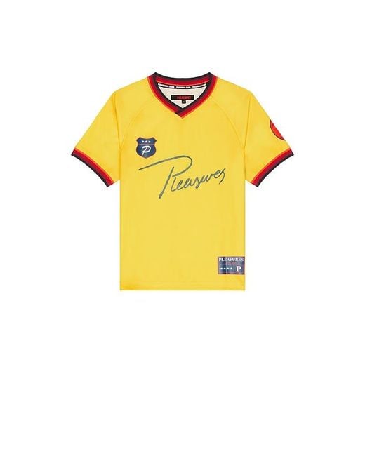 Pleasures Yellow Mona Sport Jersey for men