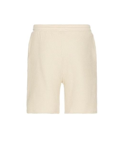 Les Deux White Otto Waffle Jersey Shorts for men