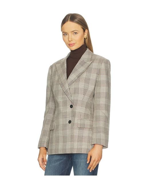 Anine Bing Natural Aretha Blazer