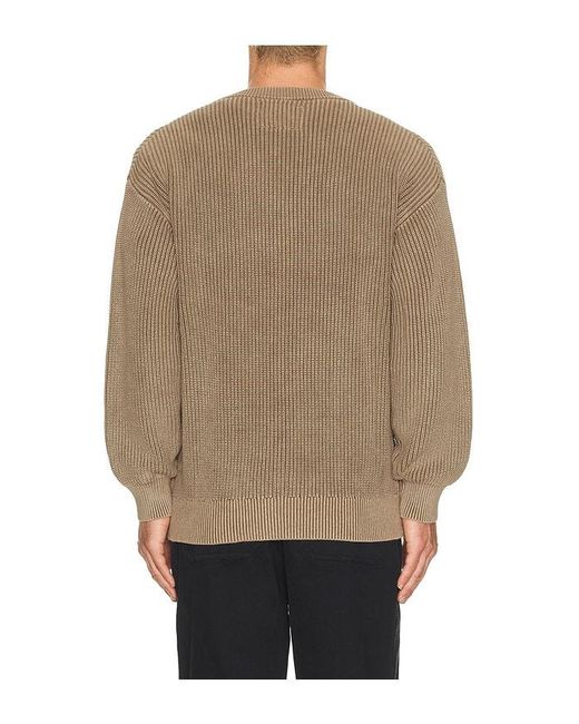 Devereux Golf Natural The Fisherman Rib Cardigan for men