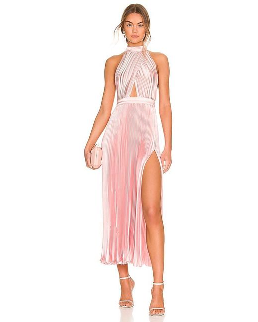 L'idée Pink Renaissance Split Gown