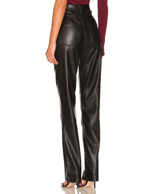 AFRM Black Heston Faux Leather Pant