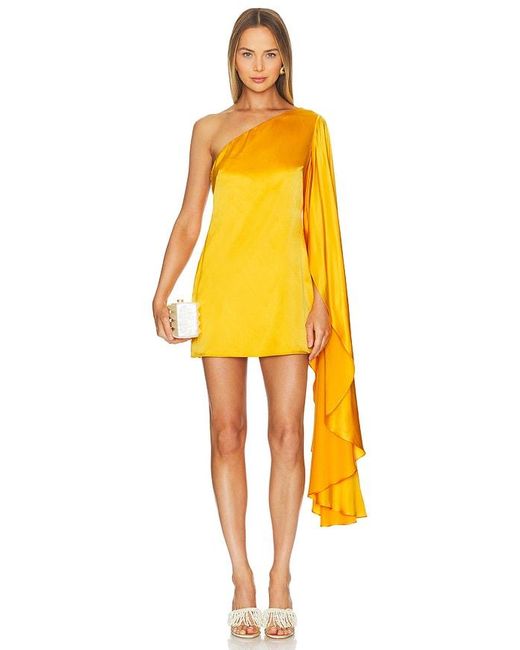 Cult Gaia Yellow Enza Dress