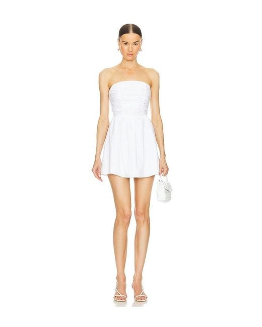 MORE TO COME White Robin Mini Dress