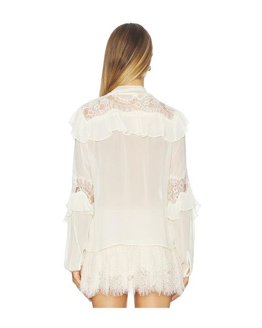 LoveShackFancy White Farah Top