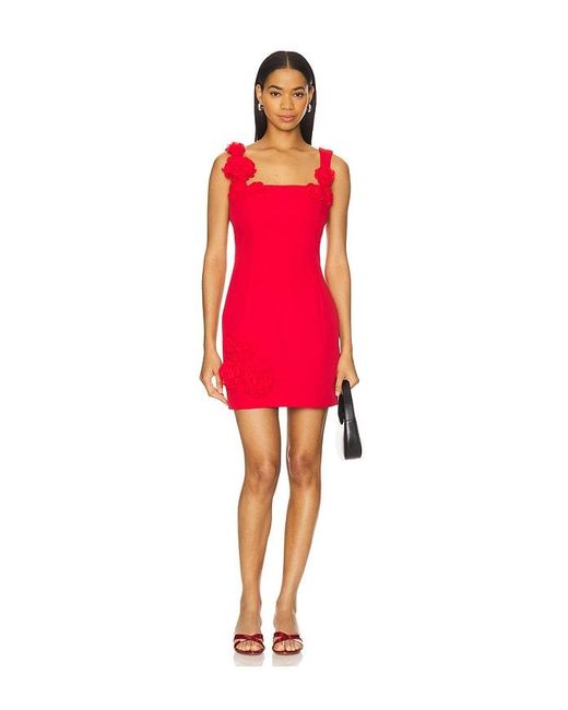 Elliatt Red Trompe Mini Dress