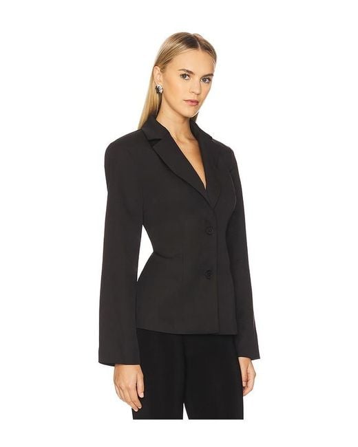 ALL THE WAYS Black Valerie Open Back Blazer