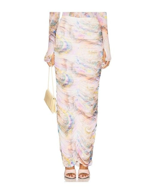 AFRM White Josie Skirt