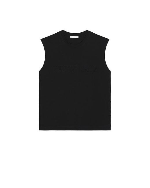 Helmut Lang Black Embossed Tank for men