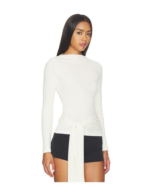 SNDY'S White Saria Top