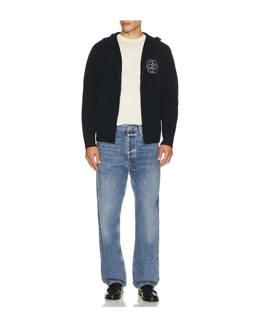 Museum of Peace & Quiet Black Symbol Mohair Zip-Up Hoodie for men