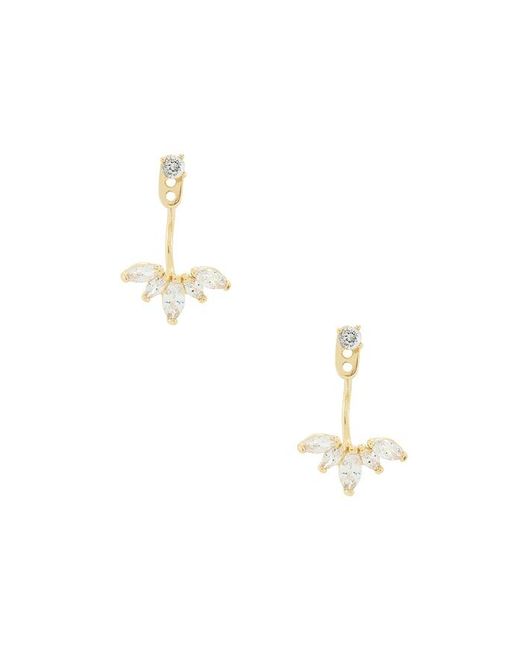 Shashi Multicolor Marquise Pearl Ear Jacket
