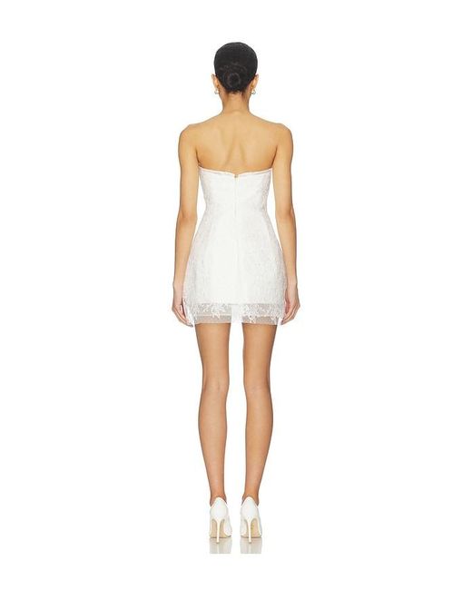 Bardot White Franca Hourglass Mini Dress