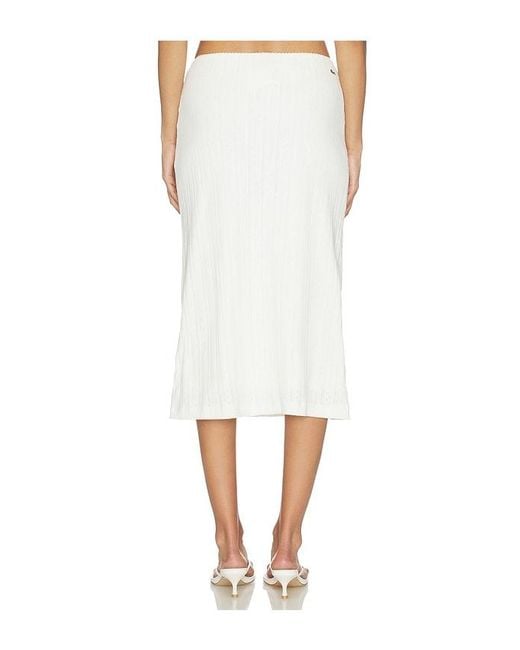 Lacoste White Pointelle Skirt