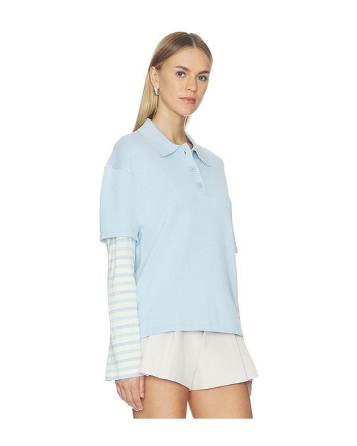 SER.O.YA Blue Emilee Top