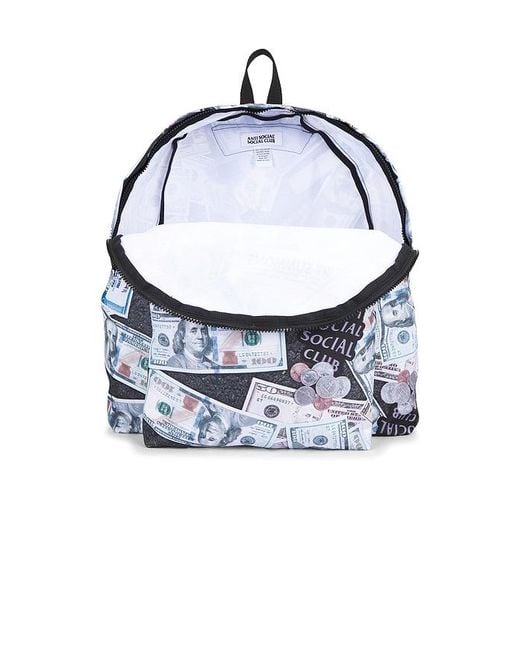 ANTI SOCIAL SOCIAL CLUB Blue Moneybag Backpack for men
