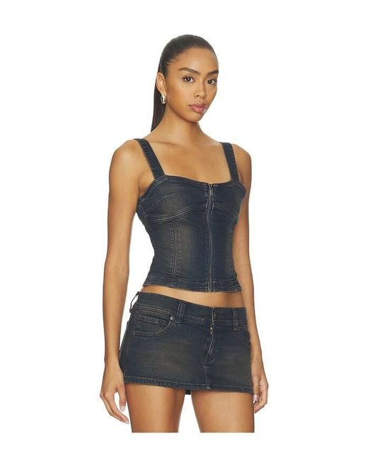 A.Brand Blue Denim Bustier