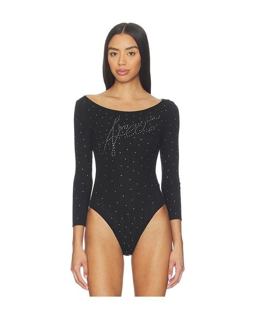 Area Black Ballerina Logo Bodysuit