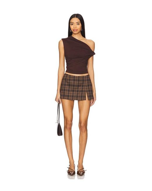 Alessia Top En Talla (Tambiãn En Xs, Xxs, S, M, Xl) superdown de color Brown