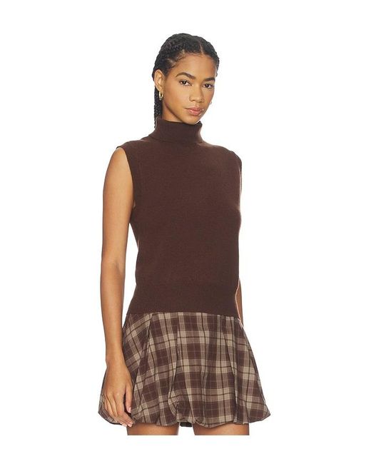 Astr Brown Avah Sweater