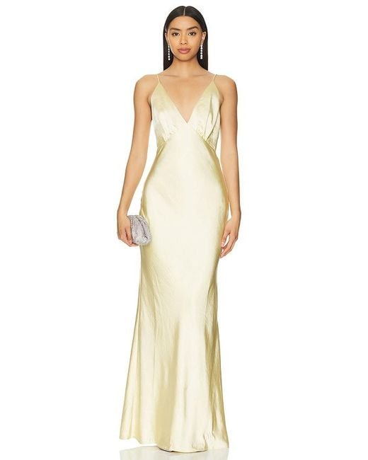 Lovers + Friends Natural Alani Gown
