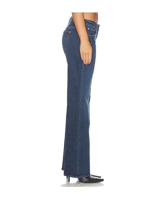 7 For All Mankind Blue Low Straight Jean