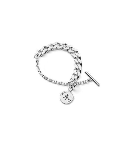 LOUPN Blue Be Water Chain Bracelet for men