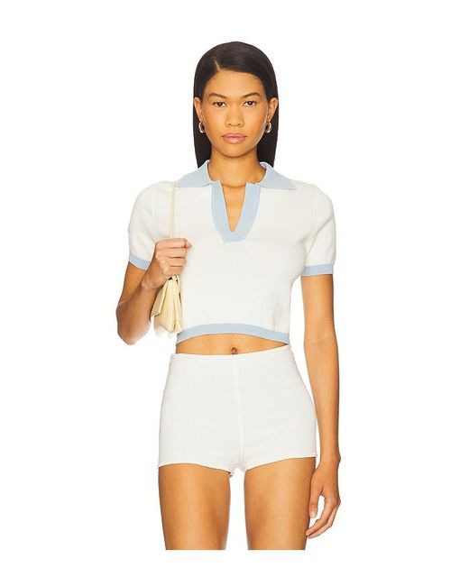 SNDY'S White X Revolve Rayleigh Top