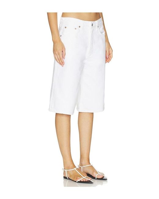 Agolde White Ramona Short