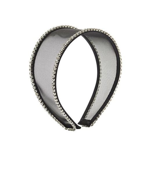 Lelet Black Ella Mesh Crystal Headband