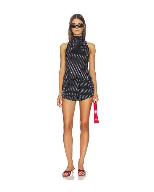 Nakedvice Blue The Mya Spot Top