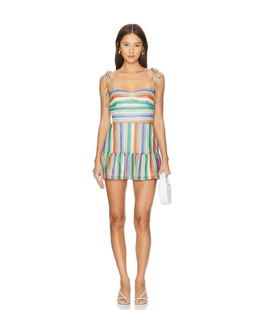 Amanda Uprichard Multicolor Champagne Romper